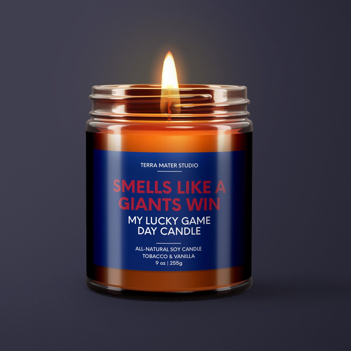 Smells Like A Giants Win | New York Lucky Game Day Candle | Soy Wax Candle