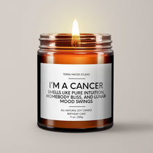 Load image into Gallery viewer, Cancer Birthday Candle | Soy Wax Candle | Horoscope Candle
