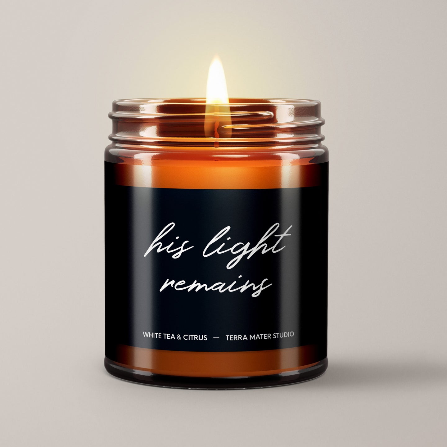 His Light Remains Soy Wax Candle | Sympathy Gift