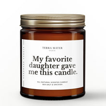 Load image into Gallery viewer, Gift From Daughter All-Natural Scented Candle | Gift For Mom | Gift For Dad
