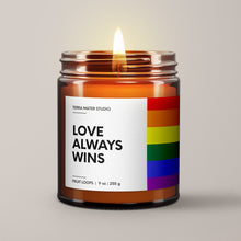 Load image into Gallery viewer, Love Always Wins Soy Wax Candle | Candles With Purpose
