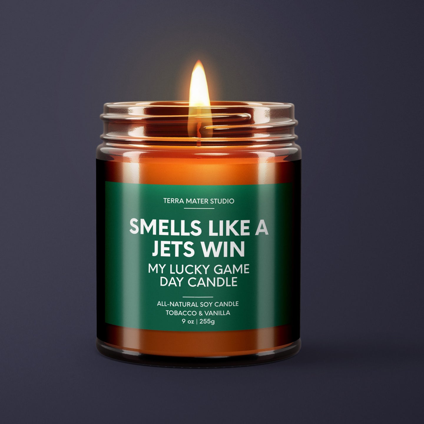 Smells Like A Jets Win | New York Lucky Game Day Candle | Soy Wax Candle