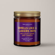 Load image into Gallery viewer, Smells Like A Lakers Win | Los Angeles Lucky Game Day Candle | Soy Wax Candle
