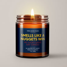 Load image into Gallery viewer, Smells Like A Nuggets Win | Denver Lucky Game Day Candle | Soy Wax Candle
