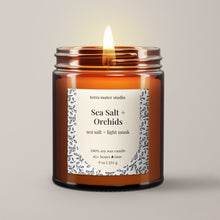 Load image into Gallery viewer, Sea Salt + Orchids Soy Wax Candle
