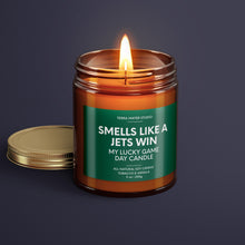 Load image into Gallery viewer, Smells Like A Jets Win | New York Lucky Game Day Candle | Soy Wax Candle
