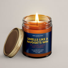 Load image into Gallery viewer, Smells Like A Nuggets Win | Denver Lucky Game Day Candle | Soy Wax Candle
