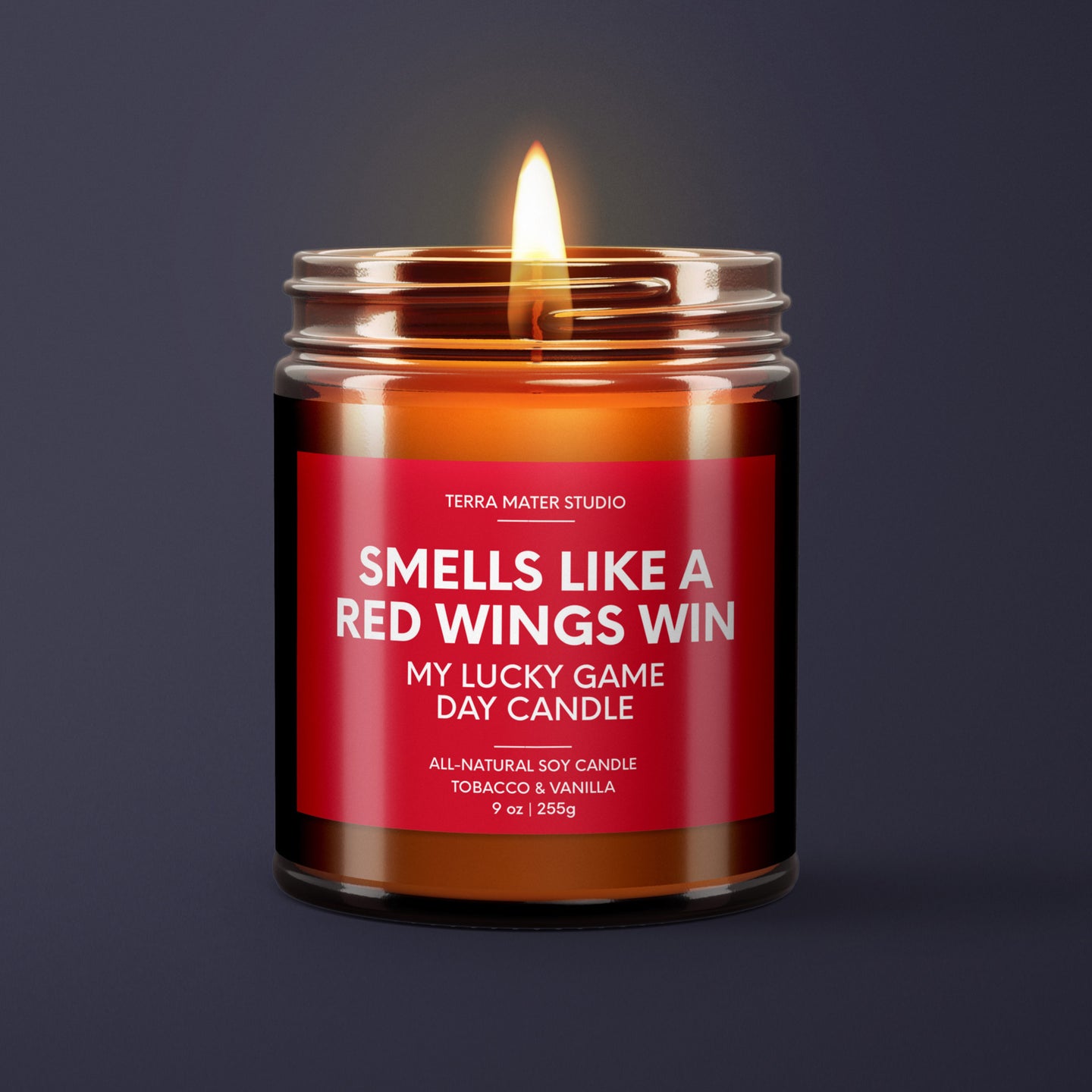 Smells Like A Red Wings Win | Detroit Lucky Game Day Candle | Soy Wax Candle