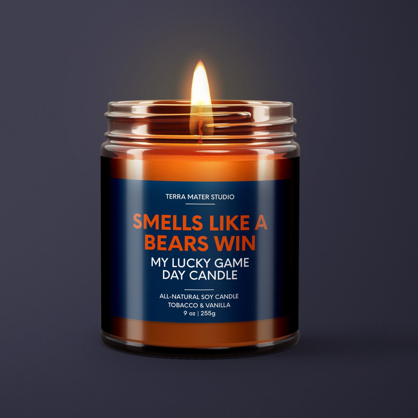 Smells Like A Bears Win | Chicago Lucky Game Day Candle | Soy Wax Candle