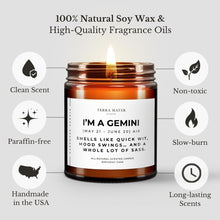 Load image into Gallery viewer, I'm a Gemini Soy Wax Candle | May 21 - June 20
