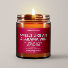 Load image into Gallery viewer, Smells Like An Alabama Win | Lucky Game Day Candle | Soy Wax Candle
