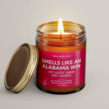 Load image into Gallery viewer, Smells Like An Alabama Win | Lucky Game Day Candle | Soy Wax Candle
