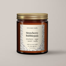 Load image into Gallery viewer, Strawberry Bubblegum | All Natural Soy Wax Candle
