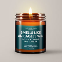 Load image into Gallery viewer, Smells Like An Eagles Win | Lucky Game Day Candle | Soy Wax Candle
