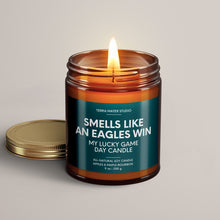 Load image into Gallery viewer, Smells Like An Eagles Win | Lucky Game Day Candle | Soy Wax Candle
