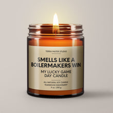 Load image into Gallery viewer, Smells Like A Boilermakers Win | Lucky Game Day Candle | Soy Wax Candle
