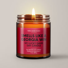 Load image into Gallery viewer, Smells Like A Georgia Win | Lucky Game Day Candle | Soy Wax Candle
