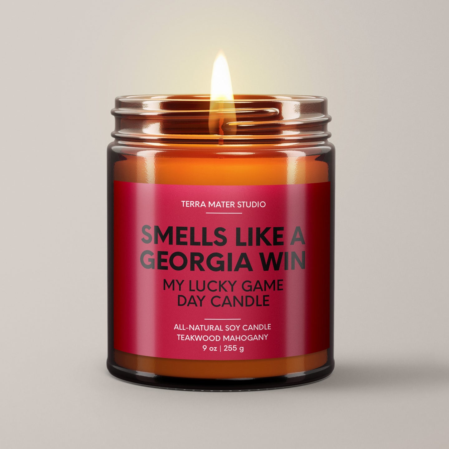 Smells Like A Georgia Win | Lucky Game Day Candle | Soy Wax Candle