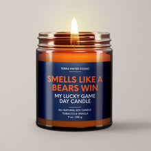 Load image into Gallery viewer, Smells Like A Bears Win | Lucky Game Day Candle | Soy Wax Candle
