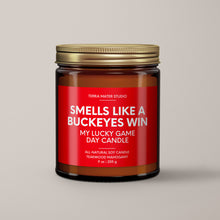 Load image into Gallery viewer, Smells Like A Buckeyes Win | Lucky Game Day Candle | Soy Wax Candle
