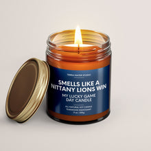 Load image into Gallery viewer, Smells Like A Nittany Lions Win | Lucky Game Day Candle | Soy Wax Candle
