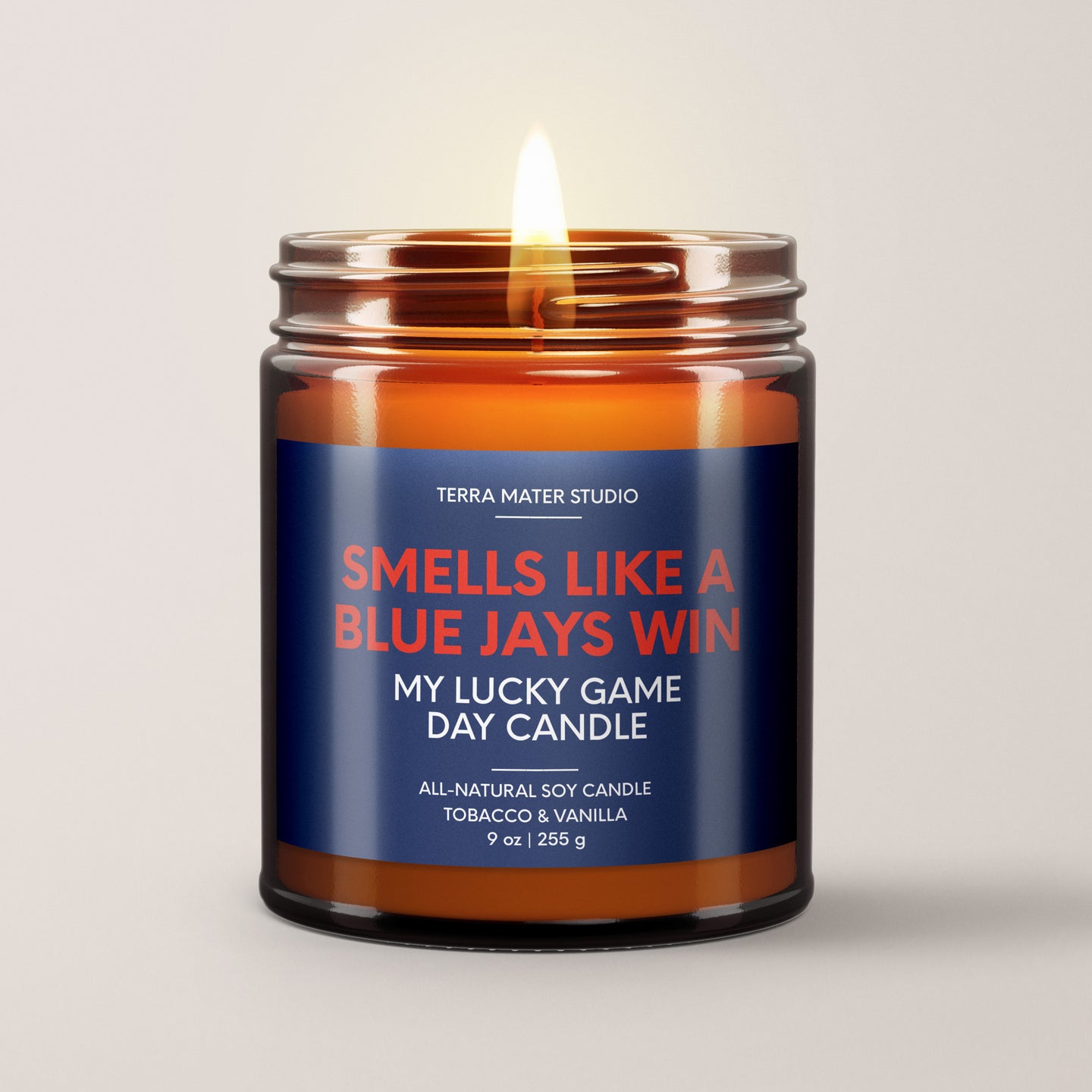 Smells Like A Blue Jays Win | Lucky Game Day Candle | Soy Wax Candle