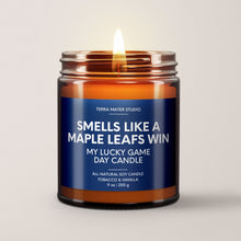 Load image into Gallery viewer, Smells Like A Maple Leafs Win | Lucky Game Day Candle | Soy Wax Candle
