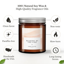 Load image into Gallery viewer, Reading By The Fire All-Natural Scented Candle
