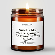 Load image into Gallery viewer, Gift For Grandparents All-Natural Scented Candle | Pregnancy Announcement Gift
