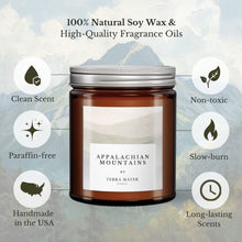 Load image into Gallery viewer, Appalachian Mountains All-Natural Scented Candle
