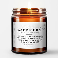Load image into Gallery viewer, Capricorn Candle | Zodiac Signs Gifts | Capricorn Birthday Gift | Astrology Gifts
