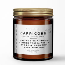 Load image into Gallery viewer, Capricorn Candle | Zodiac Signs Gifts | Capricorn Birthday Gift | Astrology Gifts
