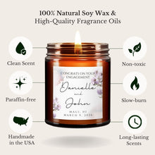 Load image into Gallery viewer, Personalized Engagement Gift For Couple | All-Natural Scented Candle | Custom Engagement Candle
