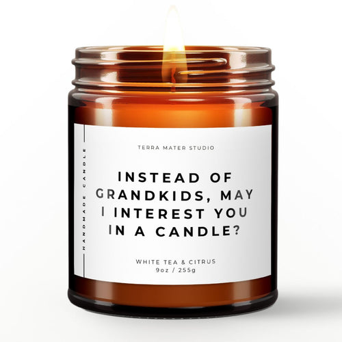 funny gift for mom or for dad scented candle