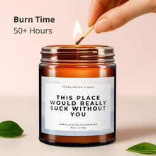 Load image into Gallery viewer, This Place Would Really Suck Without You All-Natural Scented Candle

