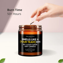 Load image into Gallery viewer, Smells Like 'Your Custom Team' Win | Personalized Candle for Sports Fans
