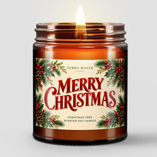 Load image into Gallery viewer, Merry Christmas Candle | Classic Holiday Gift
