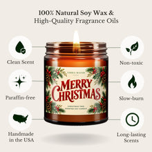 Load image into Gallery viewer, Merry Christmas Candle | Classic Holiday Gift
