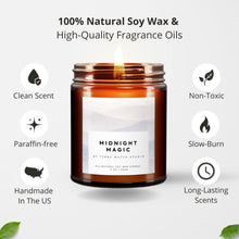Load image into Gallery viewer, Midnight Magic All-Natural Scented Candle
