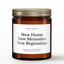 Load image into Gallery viewer, New Home, New Memories, New Beginnings All-Natural Scented Candle
