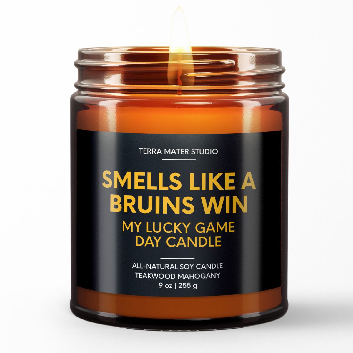 smells like a boston bruins win scented candle