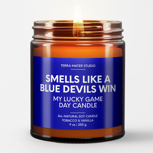 smells like a duke blue devils win scented candle