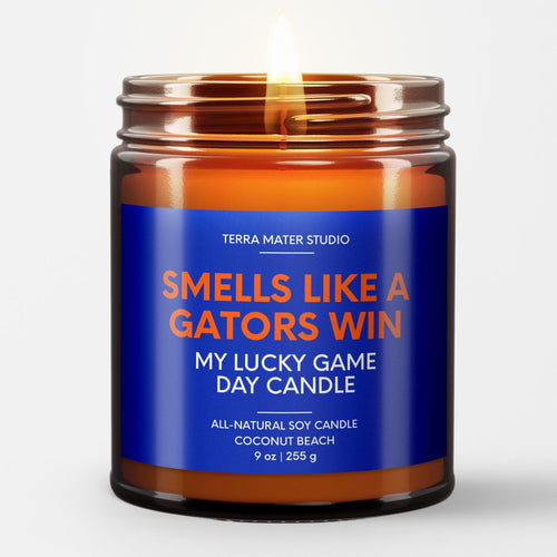 smells like a Florida gators win scented candle