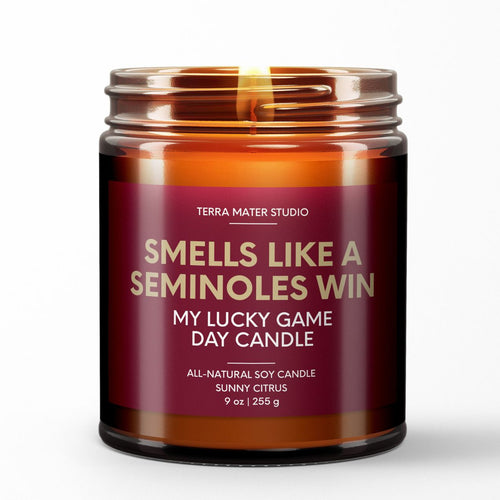 smells like a florida state seminoles win scented candle