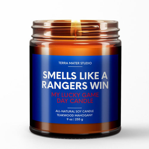 smells like a new york rangers win scented candle