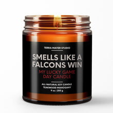 Load image into Gallery viewer, smells like an atlanta falcons win scented candle
