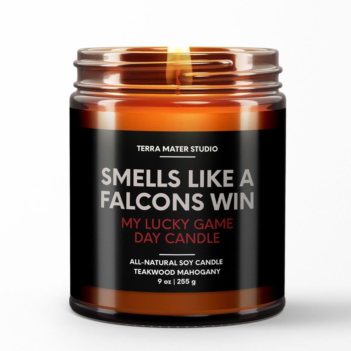 smells like an atlanta falcons win scented candle