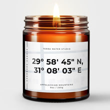 Load image into Gallery viewer, Custom Coordinates Candle | Personalized Gift | Custom Candle
