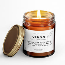 Load image into Gallery viewer, Virgo Candle | Zodiac Signs Gifts | Virgo Birthday Gift | Astrology Gifts
