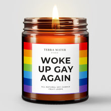 Load image into Gallery viewer, Woke Up Gay Again All-Natural Scented Candle
